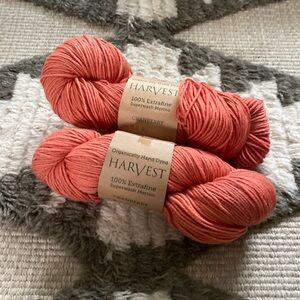 HARVEST Organically Hand Dyed 100% Merino - Cranberry - 450 yards